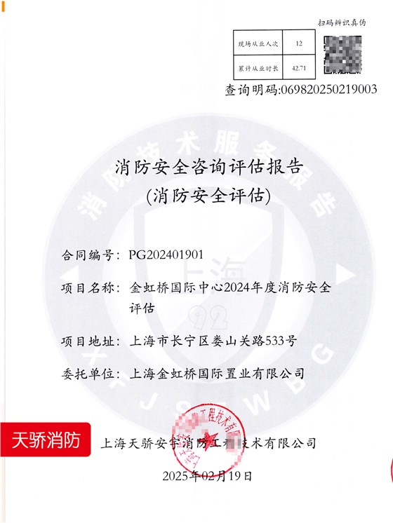 消防评估报告-大型建筑-金虹桥